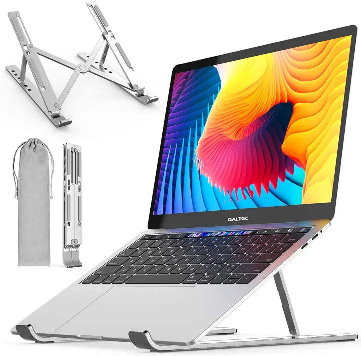 Aluminium Adjustable metallic portable laptop stand