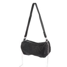 Rhinestones Shiny Chain Strap Shoulder Bag