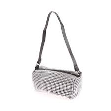 Rhinestones Shiny Chain Strap Shoulder Bag