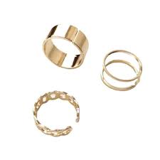 Pack of 3 Adjustable Aesthetic Circular Rings