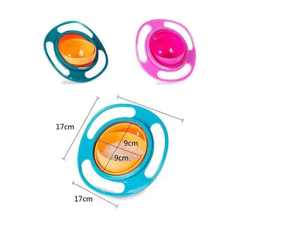 360º DEGREE SPILL RESISTANT MAGIC GYRO BOWL WITH LID FOR TODDLERS