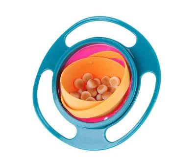 360º DEGREE SPILL RESISTANT MAGIC GYRO BOWL WITH LID FOR TODDLERS