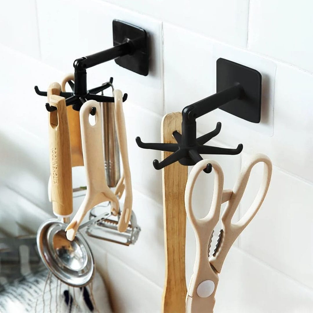 Multi-purpose Rotating 360 Degree Kitchen Holder For Wall