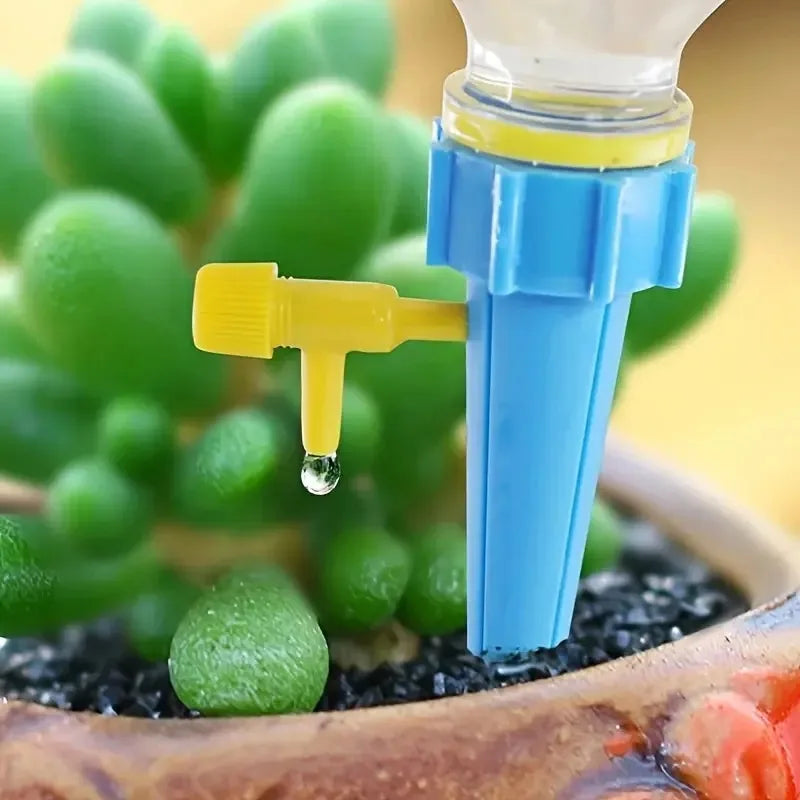 Self Spike Planter Drip Watering Device