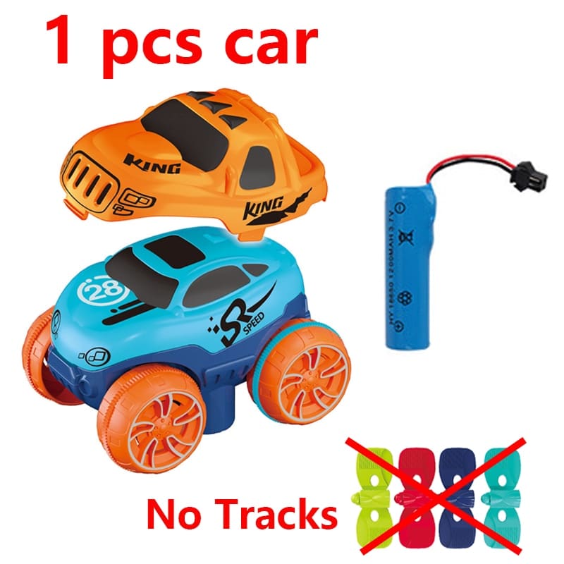 Rechargeable LED Light-Up Race Car Set for Kids