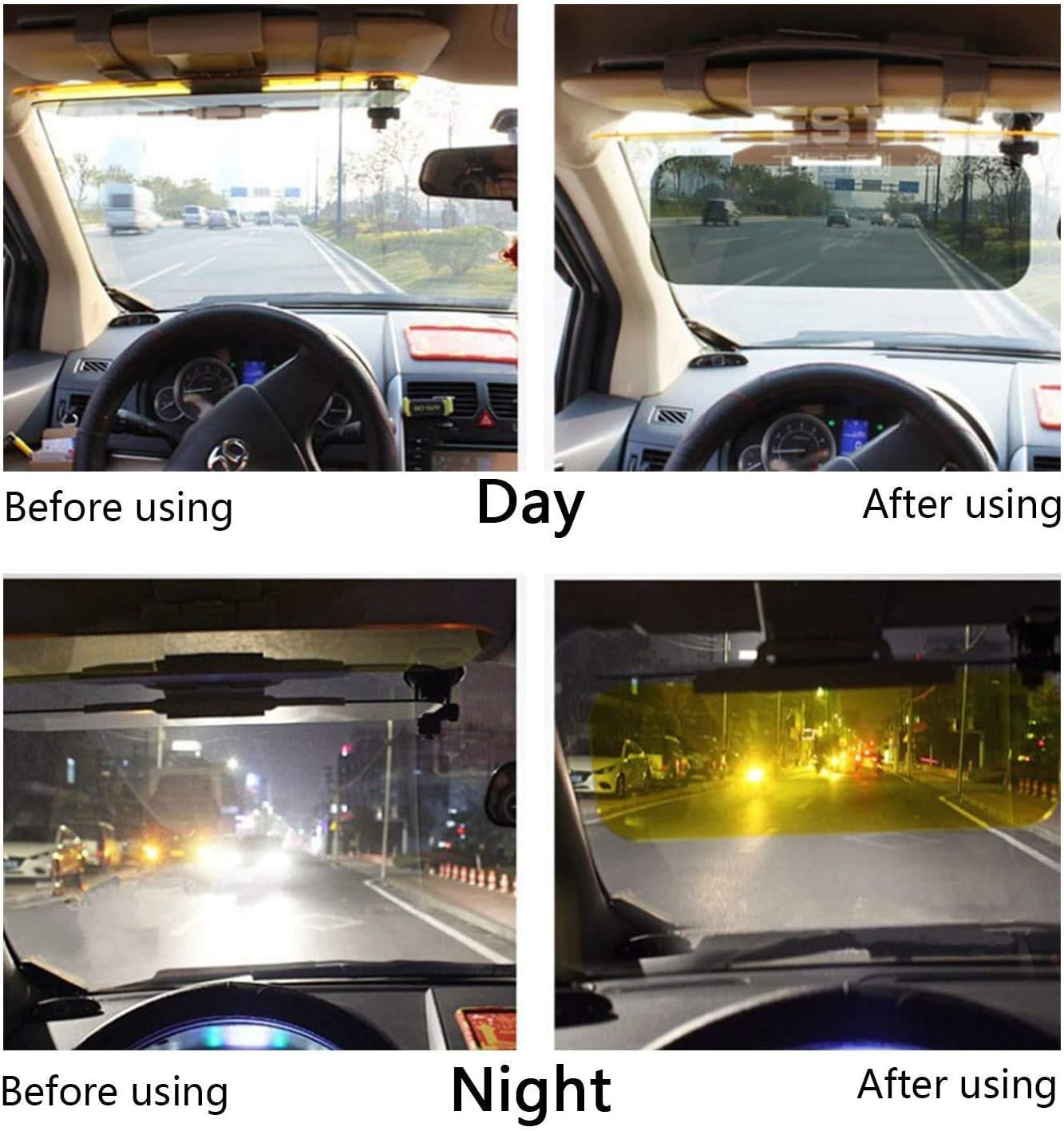 Anti-Glare Safety Day and Night Driving Car Visor Extender