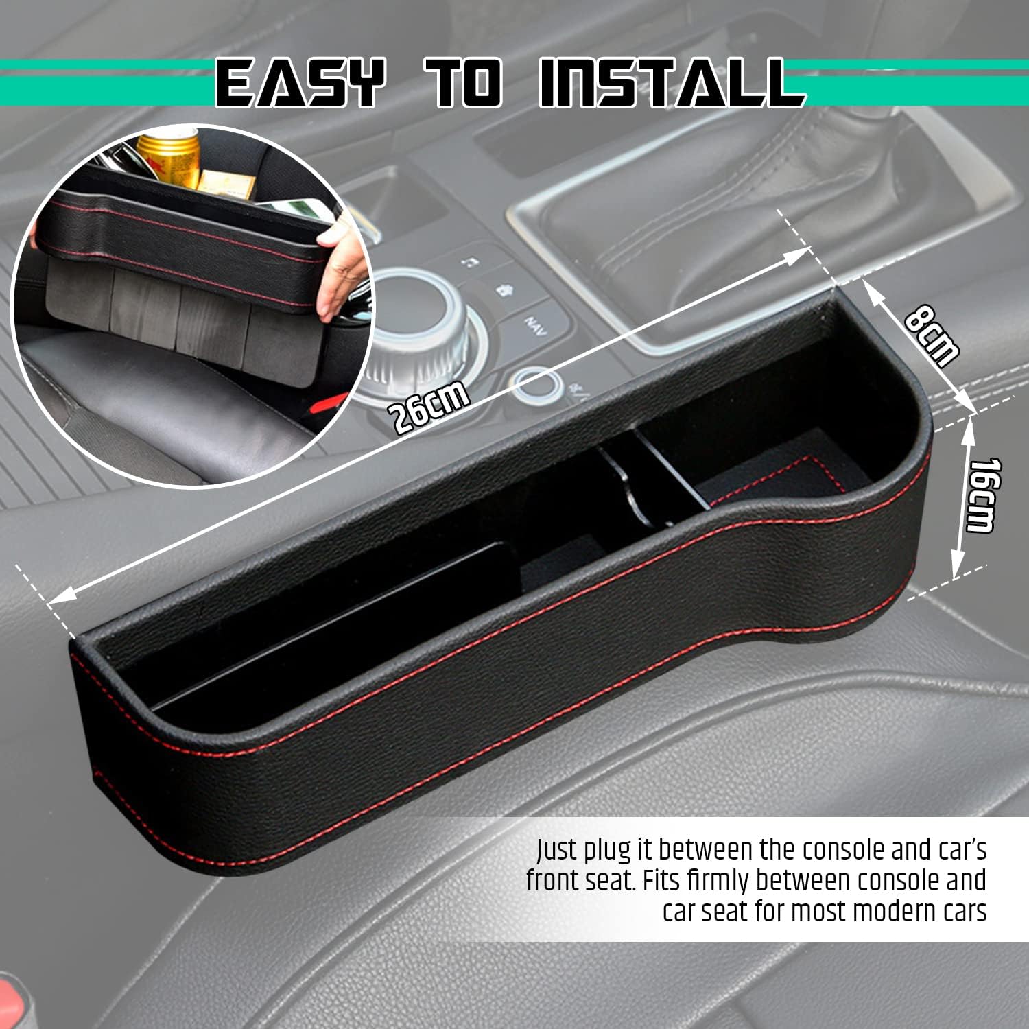 Car Seat Gap Filler Organizer ( 1 Pair Set )