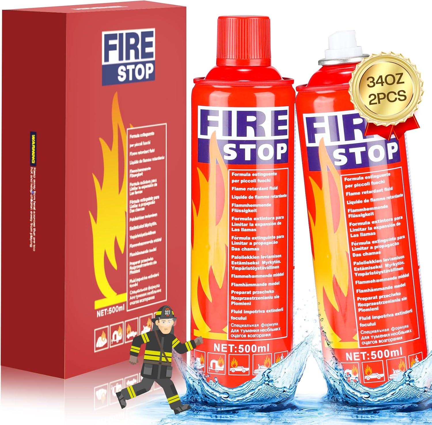 Multipurpose Portable Fire Extinguisher Spray