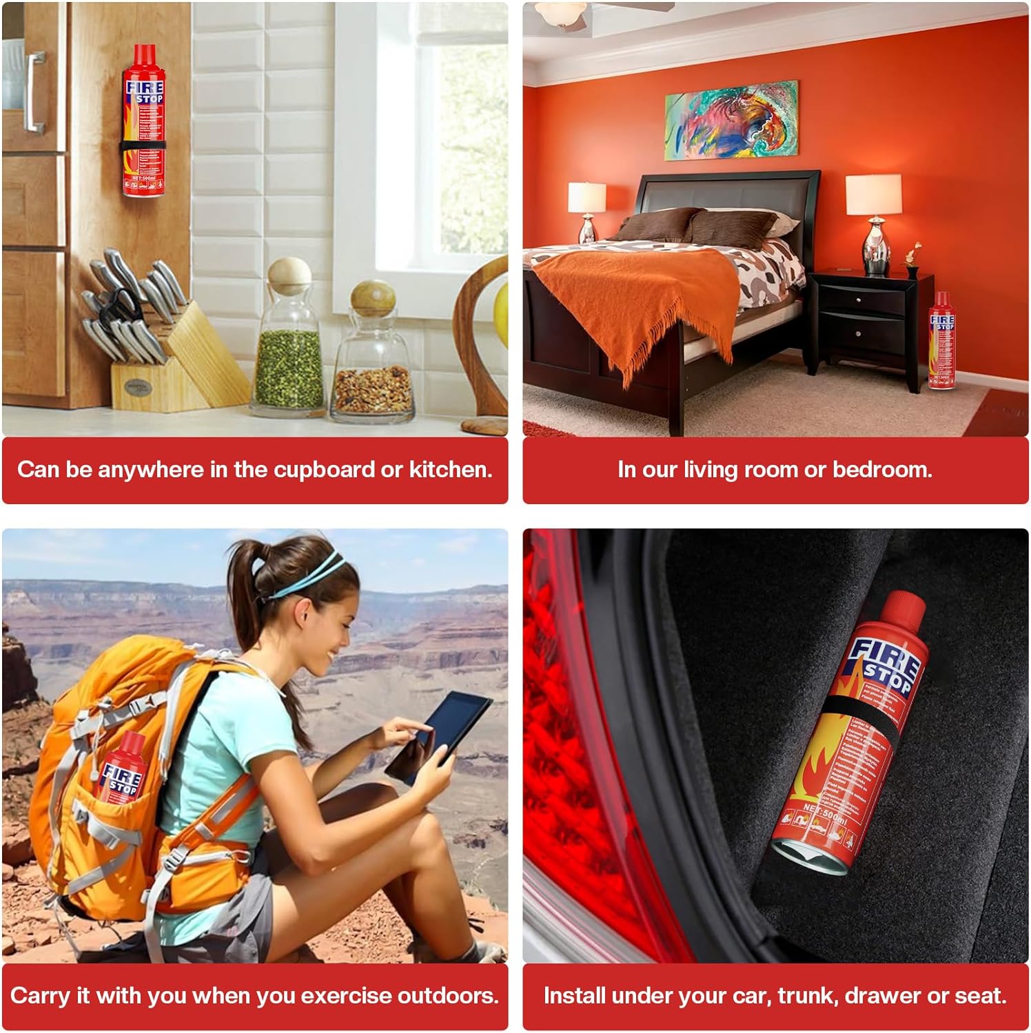 Multipurpose Portable Fire Extinguisher Spray