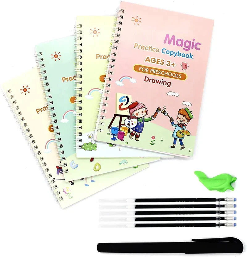 Sanj Magic Reusable Practice Copybook For Kids