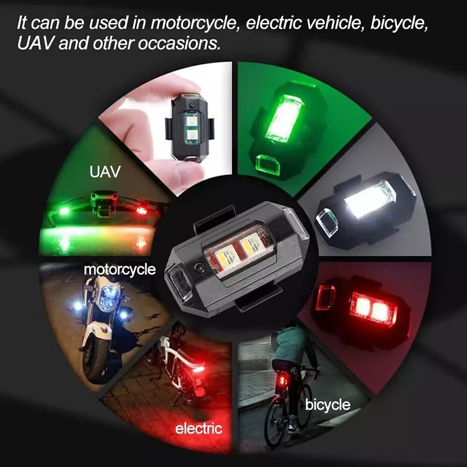 Multicolour Bike Sight Warning Lights