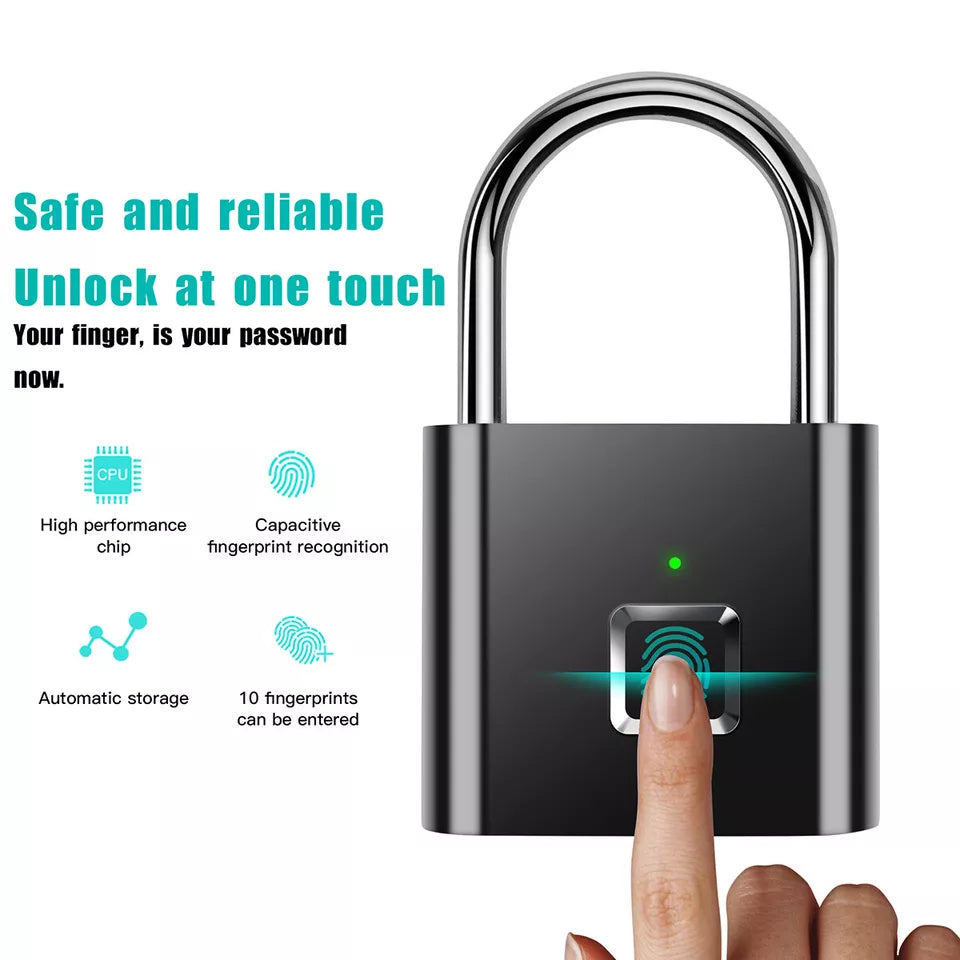 Electric Keyless Fingerprint Padlock