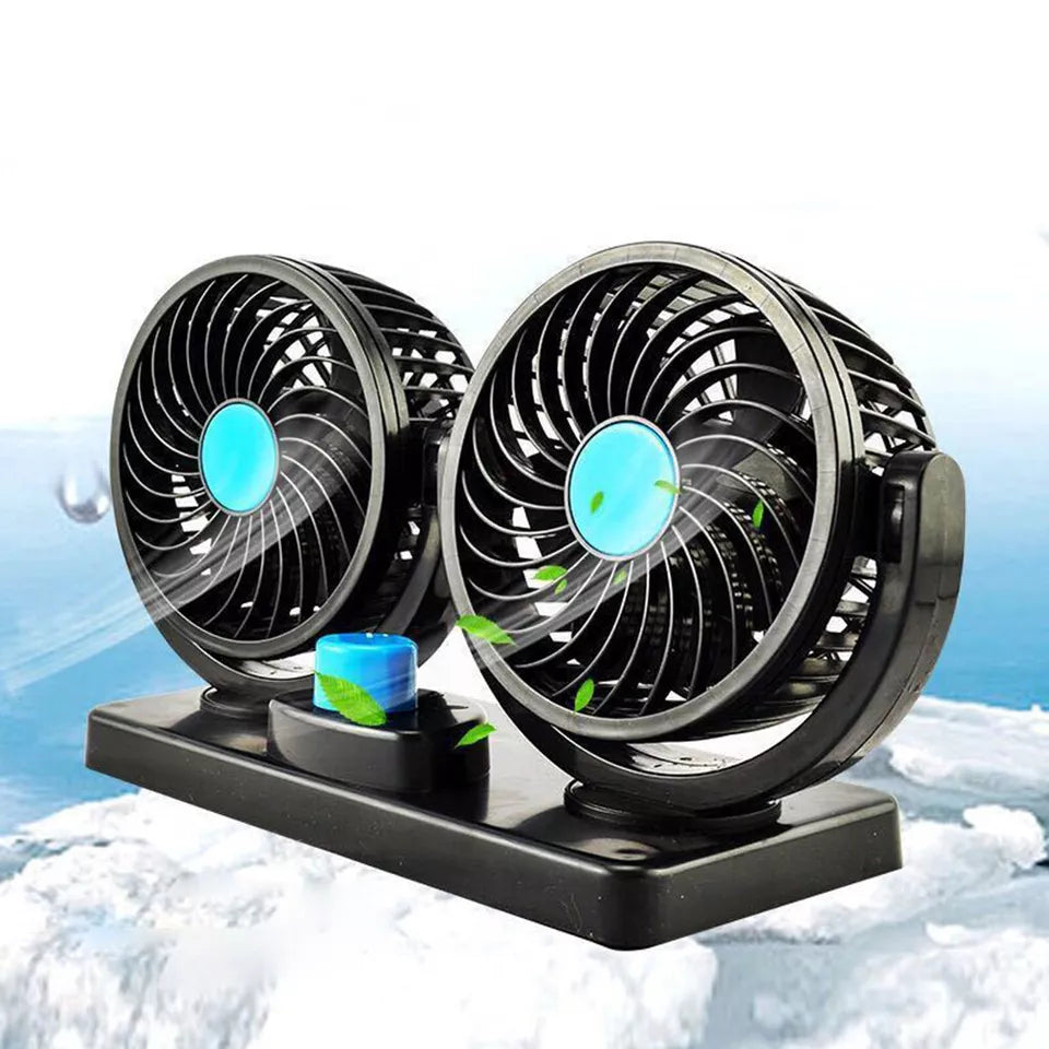 Car Dual Head Cooling Fan