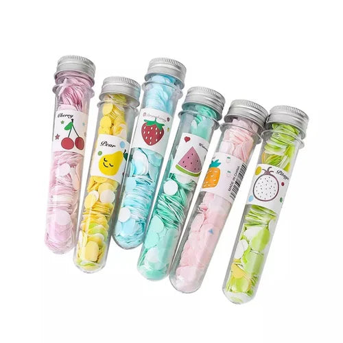 Flowered Shaped Disposable Mini Paper Soap Bottle